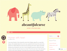 Tablet Screenshot of abeautifulcurve.wordpress.com