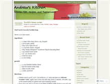 Tablet Screenshot of andrewskitchen.wordpress.com