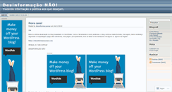 Desktop Screenshot of desinformacaonao.wordpress.com
