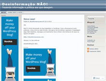 Tablet Screenshot of desinformacaonao.wordpress.com