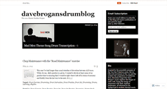 Desktop Screenshot of davebrogansdrumblog.wordpress.com