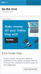 Mobile Screenshot of betheloveyoga.wordpress.com