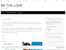 Tablet Screenshot of betheloveyoga.wordpress.com