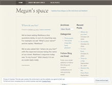 Tablet Screenshot of meganwarden.wordpress.com