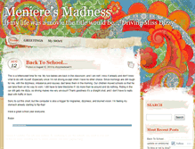 Tablet Screenshot of menieresmadness.wordpress.com