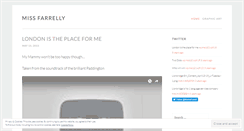 Desktop Screenshot of missfarrelly.wordpress.com