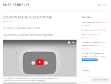 Tablet Screenshot of missfarrelly.wordpress.com
