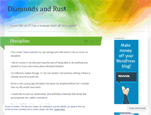 Tablet Screenshot of diamondsandrust.wordpress.com