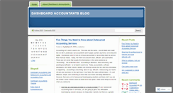 Desktop Screenshot of dashboardaccountants.wordpress.com