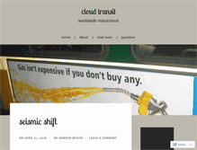 Tablet Screenshot of cloudtransit.wordpress.com