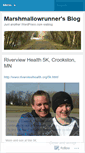 Mobile Screenshot of marshmallowrunner.wordpress.com