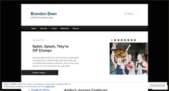 Desktop Screenshot of brandondean.wordpress.com