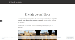 Desktop Screenshot of elviajedeunidiota.wordpress.com