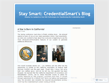 Tablet Screenshot of credentialsmart.wordpress.com
