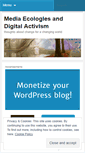 Mobile Screenshot of mediaecologies.wordpress.com
