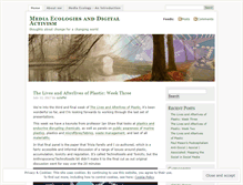 Tablet Screenshot of mediaecologies.wordpress.com