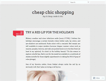 Tablet Screenshot of cheapchicshoppingtours.wordpress.com