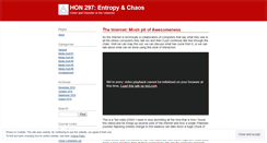 Desktop Screenshot of entropychaos.wordpress.com