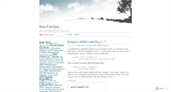 Desktop Screenshot of benfletcher.wordpress.com