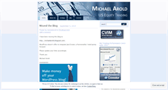 Desktop Screenshot of michaelarold.wordpress.com