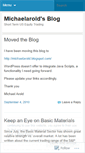 Mobile Screenshot of michaelarold.wordpress.com