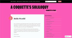 Desktop Screenshot of coquettessoliloquy.wordpress.com