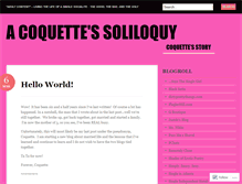 Tablet Screenshot of coquettessoliloquy.wordpress.com