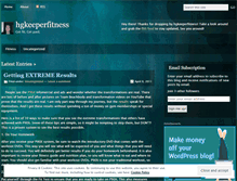 Tablet Screenshot of hgkeeperfitness.wordpress.com