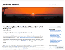 Tablet Screenshot of lawnewsnetwork.wordpress.com