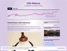 Tablet Screenshot of elliemarbus.wordpress.com