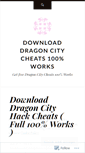 Mobile Screenshot of downloaddragoncitycheats2014.wordpress.com