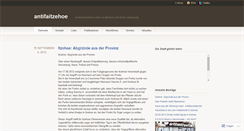 Desktop Screenshot of antifaitzehoe.wordpress.com