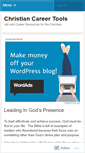 Mobile Screenshot of christiancareertools.wordpress.com