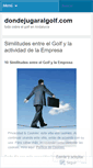 Mobile Screenshot of dondejugaralgolf.wordpress.com
