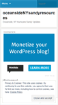 Mobile Screenshot of oceansidesandyresources.wordpress.com