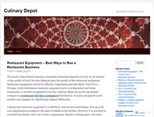 Tablet Screenshot of culinarydepotinc.wordpress.com