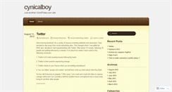 Desktop Screenshot of cynicalboy.wordpress.com