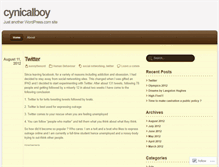 Tablet Screenshot of cynicalboy.wordpress.com