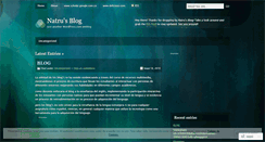 Desktop Screenshot of natru.wordpress.com