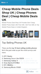 Mobile Screenshot of mobilephonesdealshopuk.wordpress.com