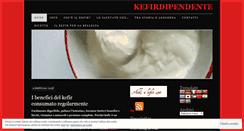 Desktop Screenshot of kefirdipendente.wordpress.com