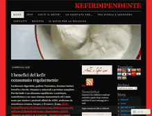 Tablet Screenshot of kefirdipendente.wordpress.com