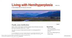 Desktop Screenshot of livingwithhemihyperplasia.wordpress.com