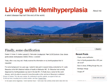 Tablet Screenshot of livingwithhemihyperplasia.wordpress.com