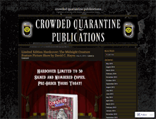 Tablet Screenshot of crowdedquarantine.wordpress.com