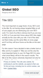 Mobile Screenshot of globalseo.wordpress.com