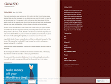 Tablet Screenshot of globalseo.wordpress.com