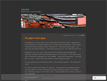 Tablet Screenshot of gaijins.wordpress.com