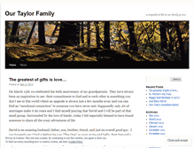 Tablet Screenshot of ourtaylorfamily.wordpress.com