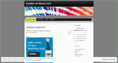Desktop Screenshot of drastikk.wordpress.com